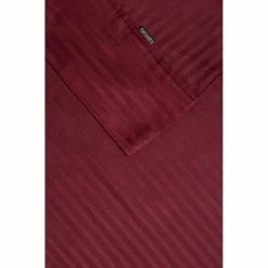 Ramesses 1000 Thread Count Stripe Pima Cotton Sheet Set King Bed Burgundy King