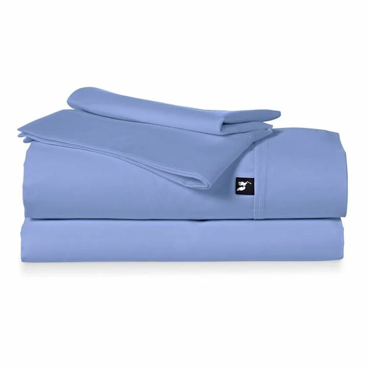 Polo 1000 Thread Count Cotton Rich Sheet Set King Bed Blue King 3 Polo 1000 Thread Count Cotton Rich Sheet Set King Bed Blue King