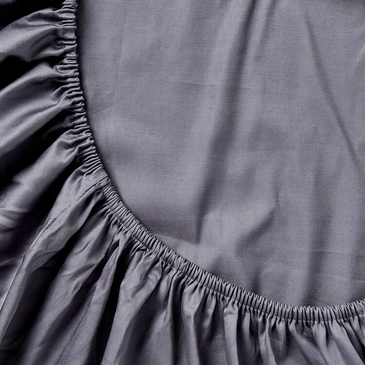 Ramesses 475 Thread Count Egyptian Cotton Fitted Sheet Queen Bed Charcoal Queen 3 Ramesses 475 Thread Count Egyptian Cotton Fitted Sheet Queen Bed Charcoal Queen