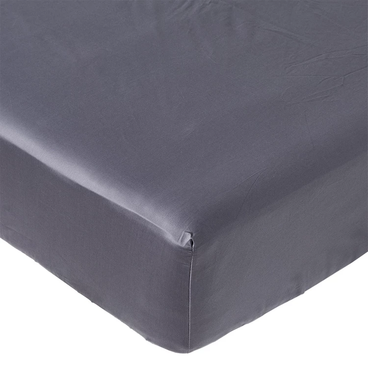 Ramesses 475 Thread Count Egyptian Cotton Fitted Sheet Queen Bed Charcoal Queen 4 Ramesses 475 Thread Count Egyptian Cotton Fitted Sheet Queen Bed Charcoal Queen - Image 2