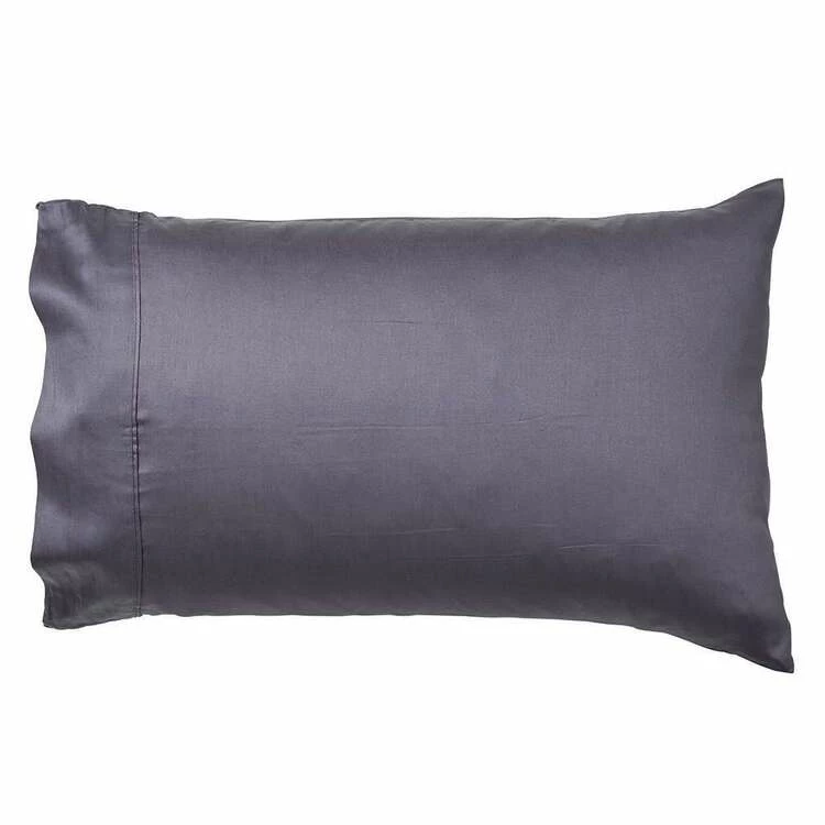 Ramesses 475 Thread Count Egyptian Cotton Standard Pillowcase Pair Charcoal Standard 4 Ramesses 475 Thread Count Egyptian Cotton Standard Pillowcase Pair Charcoal Standard - Image 2