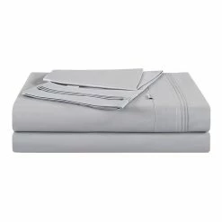 Elysian 700 Thread Count Cotton Sateen Sheet Set King Bed Glacier Grey King -Bed Linen Sales Store 567814 C 0050 18