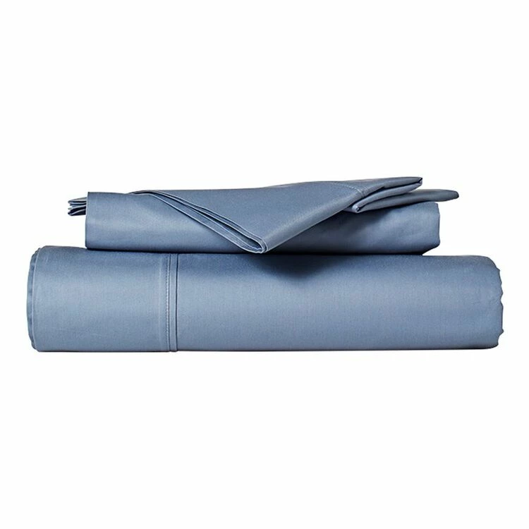 Dri Glo 1000 Thread Count Cotton Rich Sheet Set King Single Bed Blue King Single 4 Dri Glo 1000 Thread Count Cotton Rich Sheet Set King Single Bed Blue King Single - Image 2