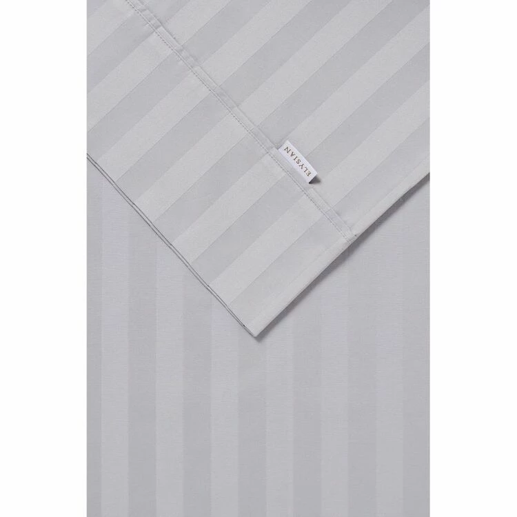 Elysian Brighton 750 Thread Count Cotton Stripe Sheet Set Queen Bed Silver Queen 3 Elysian Brighton 750 Thread Count Cotton Stripe Sheet Set Queen Bed Silver Queen