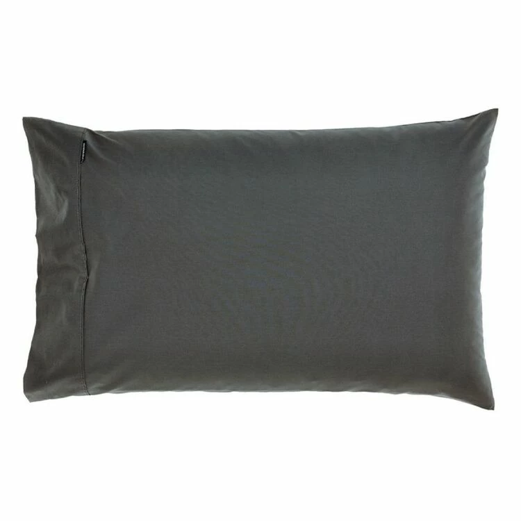 Linen House 300 Thread Count 50x90cm King Size Pillowcase Charcoal 3 Linen House 300 Thread Count 50x90cm King Size Pillowcase Charcoal