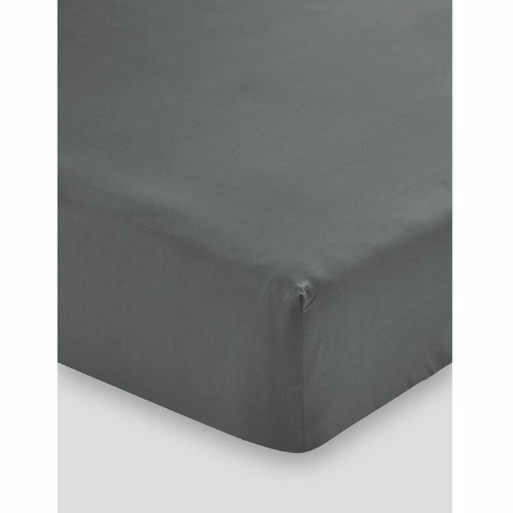 Linen House 300 Thread Count 50cm Fitted Sheet King Bed Charcoal King 3 Linen House 300 Thread Count 50cm Fitted Sheet King Bed Charcoal King