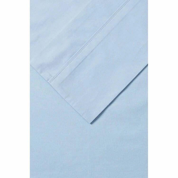 Linen House 300 Thread Count Cotton Sheet Set King Bed Blue King 3 Linen House 300 Thread Count Cotton Sheet Set King Bed Blue King