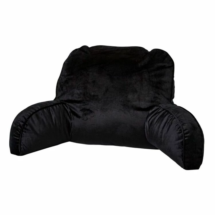 Soren Faux Velvet Backrest Cushion Black 4 Soren Faux Velvet Backrest Cushion Black - Image 2