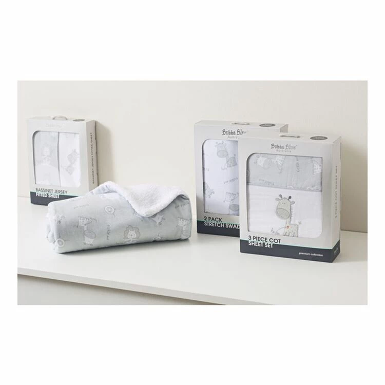 Bubba Blue 3 Piece Cot Sheet Set 3 Bubba Blue 3 Piece Cot Sheet Set