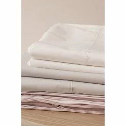 Sheridan 300 Thread Count Organic Cotton Sateen Sheet Set Queen Bed Dove Queen