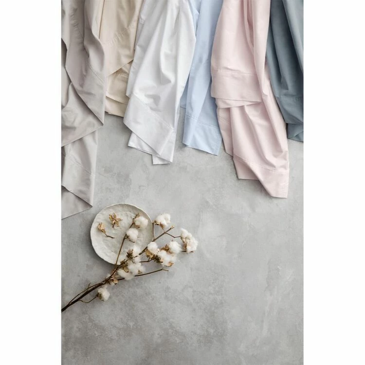 Sheridan 300 Thread Count Organic Cotton Sateen Sheet Set King Bed Dove King 4 Sheridan 300 Thread Count Organic Cotton Sateen Sheet Set King Bed Dove King - Image 2