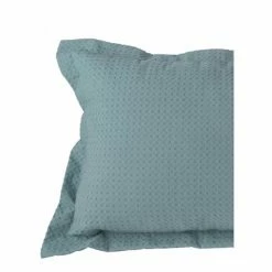 Gainsborough Capri 30x50cm Waffle Cushion Sea Green
