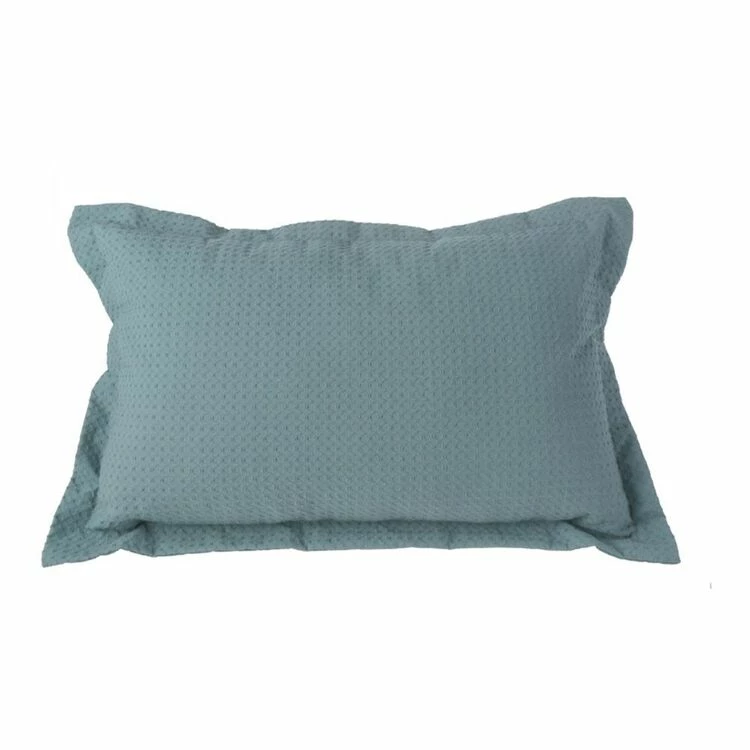 Gainsborough Capri 30x50cm Waffle Cushion Sea Green 4 Gainsborough Capri 30x50cm Waffle Cushion Sea Green - Image 2