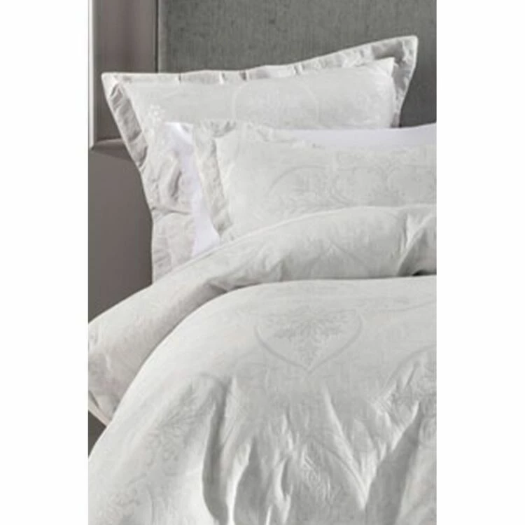 Grace By Linenhouse Linen House Mandana Quilt Cover Set Queen Bed Silver Queen 4 Grace By Linenhouse Linen House Mandana Quilt Cover Set Queen Bed Silver Queen - Image 2