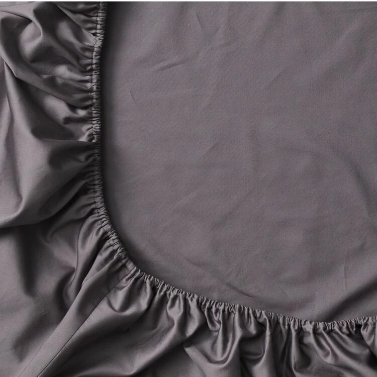 Elysian 500 Thread Count Egyptian Cotton Fitted Sheet King Single Bed Charcoal King Single 3 Elysian 500 Thread Count Egyptian Cotton Fitted Sheet King Single Bed Charcoal King Single