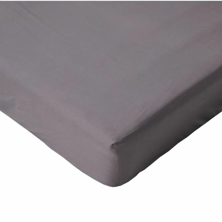 Elysian 500 Thread Count Egyptian Cotton Fitted Sheet Queen Bed Charcoal Queen 4 Elysian 500 Thread Count Egyptian Cotton Fitted Sheet Queen Bed Charcoal Queen - Image 2