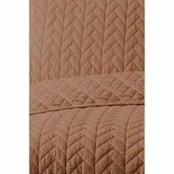 Ardor Maya Quilted Quilt Cover Set King Bed Clay King