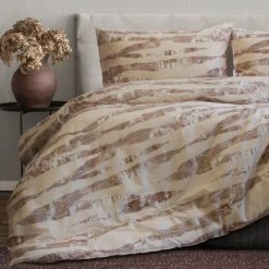 Ardor Nalah Printed 3 Piece Comforter Set Queen/King Bed Medium Brown King