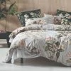 Linen House Bolero Cotton Quilt Cover Set Queen Bed Smoke Queen