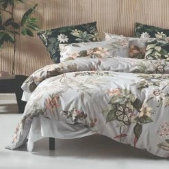 Linen House Bolero Cotton Quilt Cover Set King Bed Smoke King