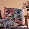 Linen House Fleur European Pillowcase 65x65cm Navy European
