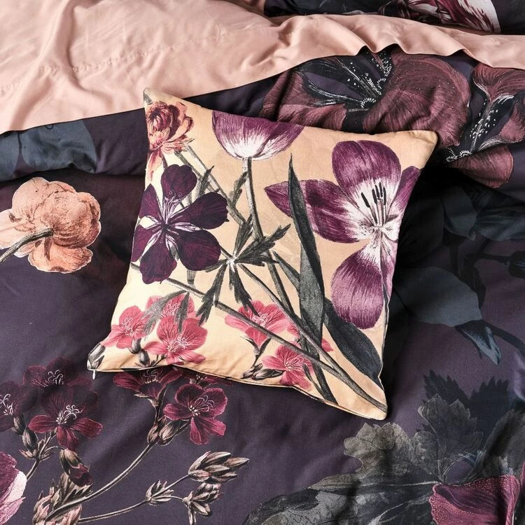 Linen House Fleur Cushion 48x48cm Navy 3 Linen House Fleur Cushion 48x48cm Navy