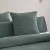 Linen House Providence Waffle European Pillowcase 65x65cm Petrol European -Bed Linen Sales Store 618826 C 0401 51