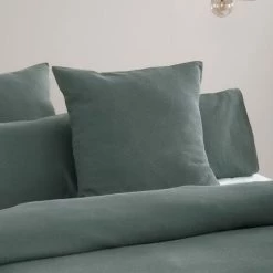 Linen House Providence Waffle European Pillowcase 65x65cm Petrol European