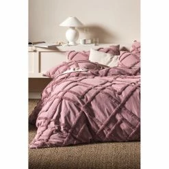Linen House Wiluna Chenille Quilt Cover Set Super King Bed Super King