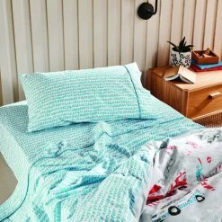 Linen House Kids Playset Sheet Set King Single Bed Blue King Single