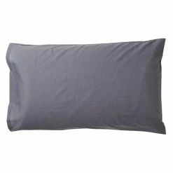 Accessorize Polycotton King 2 Pack Pillowcase Charcoal Standard
