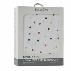 Bubba Blue Galactic Sky 225 Thread Count Cotton 3 Piece Combo Sheet Set Double Bed Double