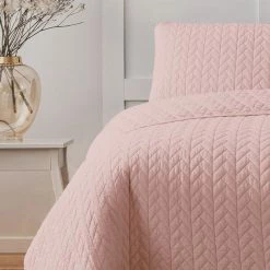 Ardor Maya Quilted Quilt Cover Set Queen Bed Orchid Queen