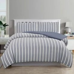 Ardor Cove Quilt Cover Set Queen Bed Chambray Queen