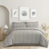Ardor Sommer 5-Piece Comforter Set Queen Bed Grey Queen