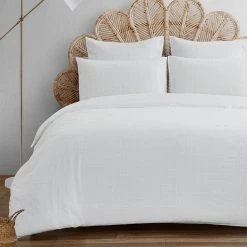 Chyka Home Mills Cotton Jacquard Quilt Cover Set Queen Bed Queen