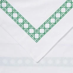 Jane Lamerton Home Jane Lamerton Moana 300 Thread Count Embroidered Cotton Pillowcase Pair 65x65cm European