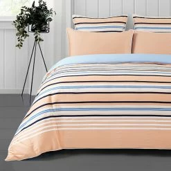 Jayson Brunsdon Homewares Jayson Brunsdon Bondi 300 Thread Count Cotton Quilt Cover Set Queen Bed Queen