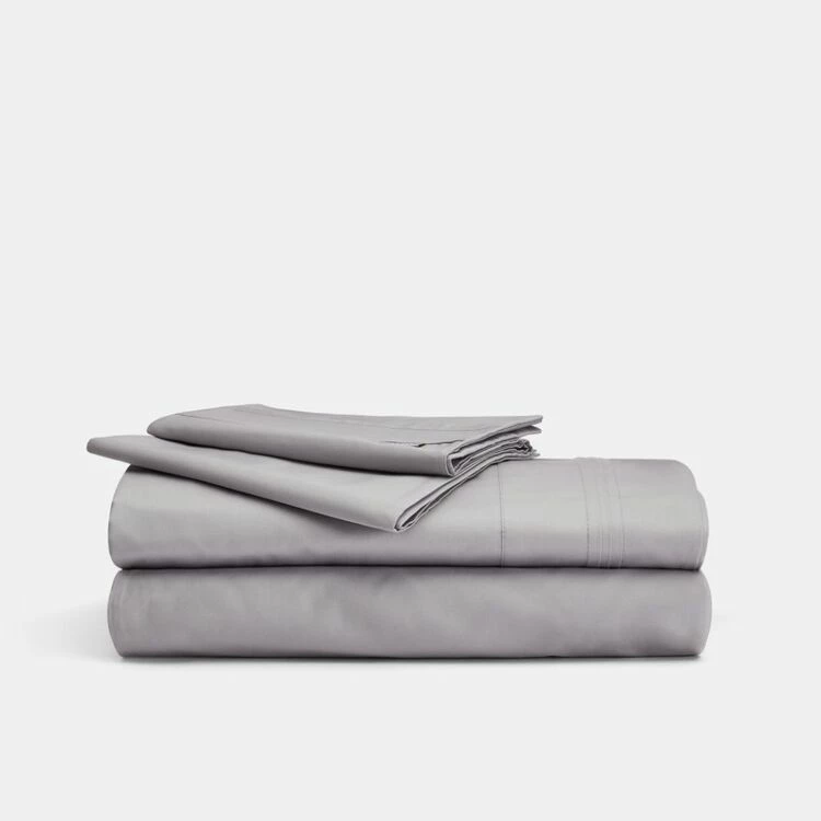 Elysian 700 Thread Count Cotton Sheet Set King Bed Grey King 4 Elysian 700 Thread Count Cotton Sheet Set King Bed Grey King - Image 2