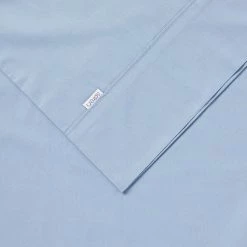 Soren 250 Thread Count Cotton Percale Combo Set Queen Bed Blue Queen