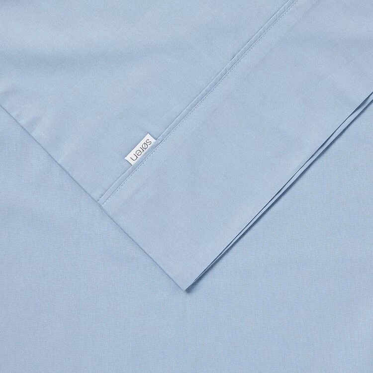 Soren 250 Thread Count Cotton Percale Combo Set King Bed Blue King 3 Soren 250 Thread Count Cotton Percale Combo Set King Bed Blue King