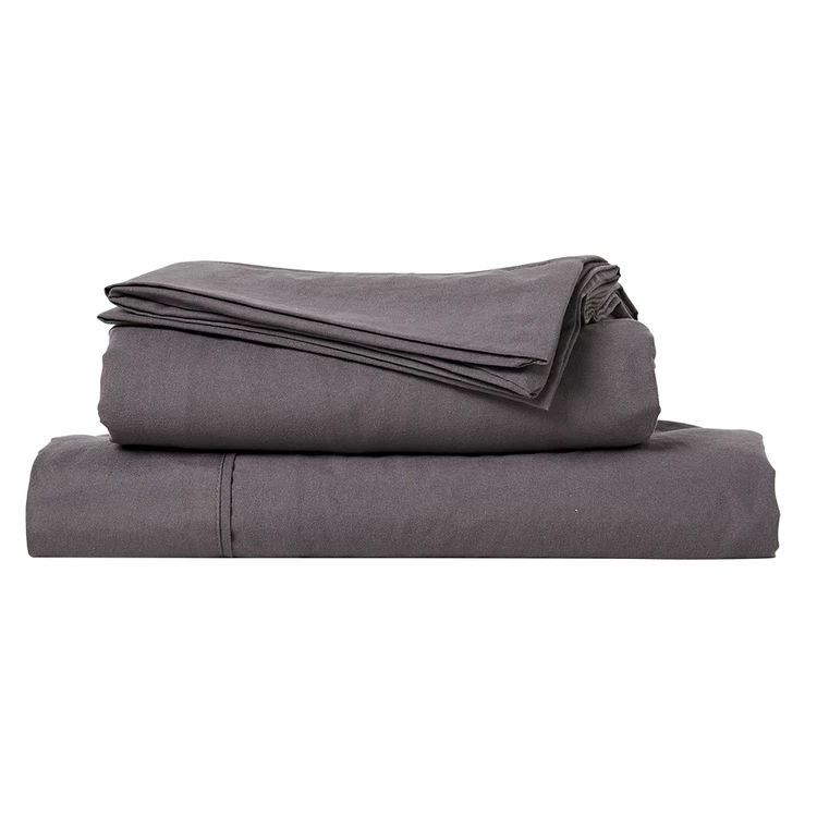 Soren Soft Touch Microfibre Sheet Set King Bed Charcoal King 4 Soren Soft Touch Microfibre Sheet Set King Bed Charcoal King - Image 2