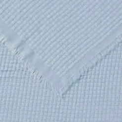 Soren Nikki 130 X 170 Cm Honeycomb Throw Blue
