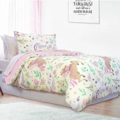 Jelly Bean Kids Merideth Polycotton Quilt Cover Set Single Bed Single