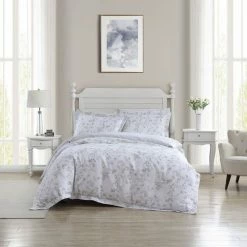 Laura Ashley Fawna 250 Thread Count Cotton Quilt Cover Set King Bed King