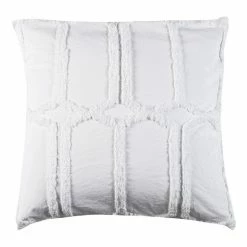 Shaynna Blaze Tannum European Pillowcase Pair 65x65cm White European