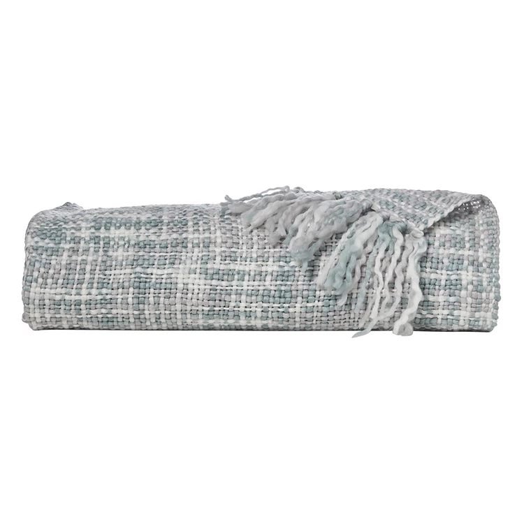 Jayson Brunsdon Homewares Jayson Brunsdon Lummus Acrylic Throw 130x170cm Mint 4 Jayson Brunsdon Homewares Jayson Brunsdon Lummus Acrylic Throw 130x170cm Mint - Image 2