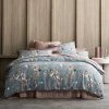 Sheridan Andorra Quilt Cover Set King Bed Blue King