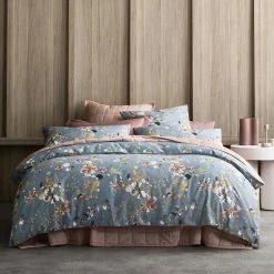 Sheridan Andorra Quilt Cover Set King Bed Blue King
