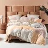 Linen House Eisha Cotton Quilt Cover Set Queen Bed Sand Queen -Bed Linen Sales Store 624418 C 0032 16